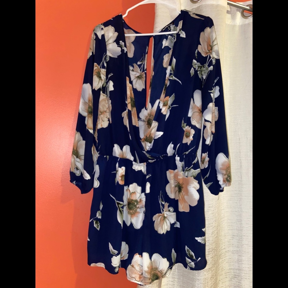 Flower romper size: 1X